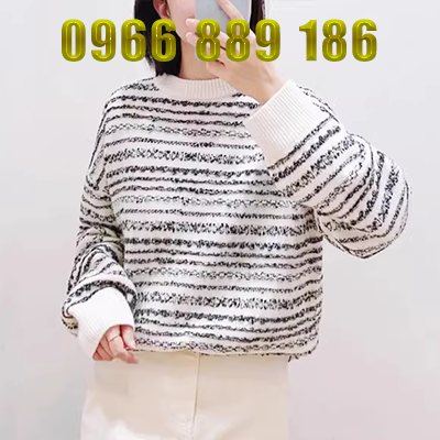 EK mùa thu và mùa đông áo len mới của phụ nữ áo len hai mảnh dày áo khoác rộng gói ngắn váy hông phù hợp với một bước - Áo len