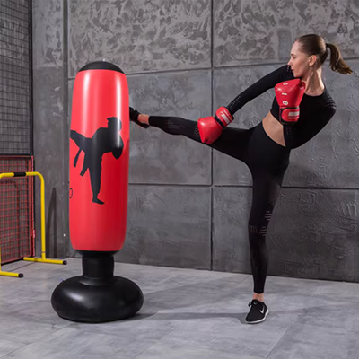 Trẻ em đấm bốc bao cát dọc hộ gia đình trẻ em Taekwondo Tumbler Sanda Bao cát tập thể dục thiết bị đào tạo - Taekwondo / Võ thuật / Chiến đấu