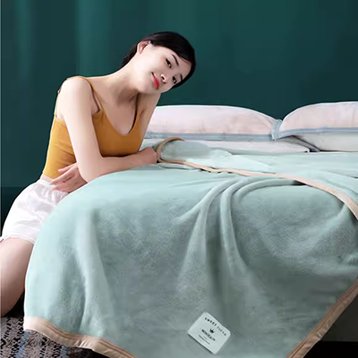 Mùa đông dày lên mây lông chồn chăn len chăn ga trải giường ấm áp flannel ký túc xá ngủ trưa chăn thư giãn san hô lông cừu chăn đắp chăn - Ném / Chăn