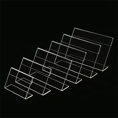 Kệ siêu thị acrylic giá nhãn thẻ dải giá nhãn dán trái cây và rau quả hộp đựng thẻ nhựa tích hợp phẳng - Kệ / Tủ trưng bày