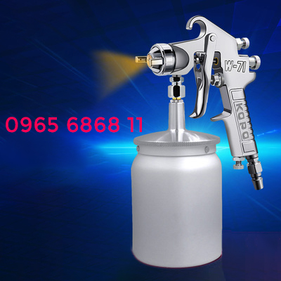 Súng phun sơn khí nén KBA W-71 dùng cho đồ nội thất kim loại xe hơi súng phun sơn tĩnh điện