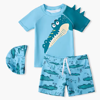 Bé gái 0-1-2-3 tuổi áo tắm xẻ tà dễ thương trẻ ba tuổi suối nước nóng 5 tuổi bikini trẻ em - Bộ đồ bơi của Kid