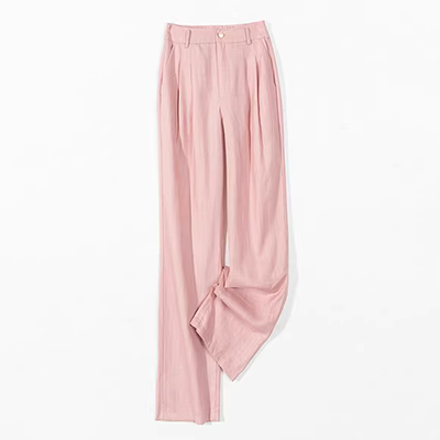 Quần ống rộng và cotton rộng phù hợp với nữ 2020 mùa xuân và hè mới Thời trang Hàn Quốc nước ngoài giản dị áo len lanh hai mảnh - Bộ đồ