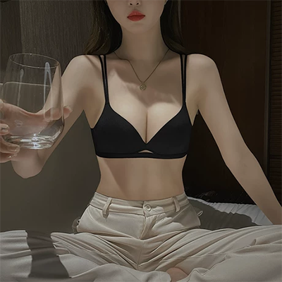Đồ lót dây đeo vai với dây đeo cổ mỏng có thể lộ ra chống trượt gợi cảm vẻ đẹp liền mạch trở lại áo ngực dây đai - Vai tráng