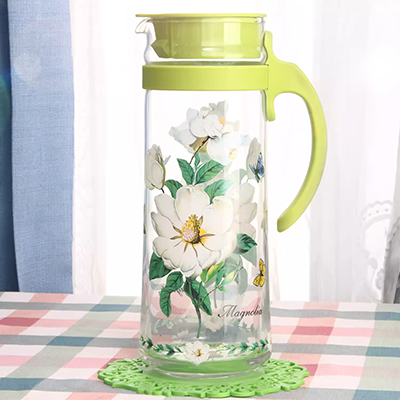 Bình thủy tinh nhập khẩu ấm đun nước lạnh bình đựng gia đình dung tích lớn ấm trà chịu nhiệt độ cao mát lạnh nước sôi đặt chén - Tách