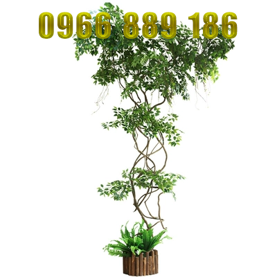 Cây giả mô phỏng ban công hoa gói trụ ống cống trang trí trong nhà héo cây nho mô hình lá cành xanh lá dây leo - Hoa nhân tạo / Cây / Trái cây