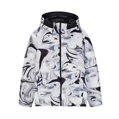 361 nam mùa đông mới đoạn ngắn dày xuống áo khoác ấm trùm đầu áo len cardigan dây kéo áo khoác thể thao nam - Thể thao xuống áo khoác