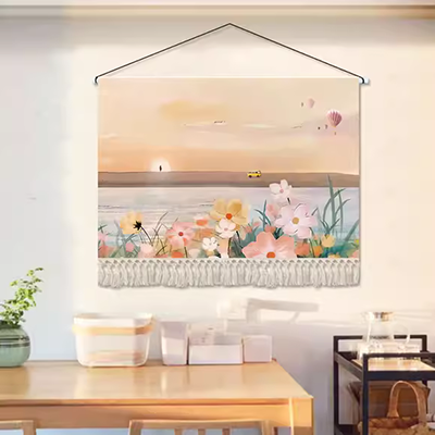 Phong cách dân tộc vải nghệ thuật treo tranh tấm thảm nền tường chăn trang trí homestay treo vải phòng khách lối vào phòng khách có thể được tùy chỉnh - Tapestry