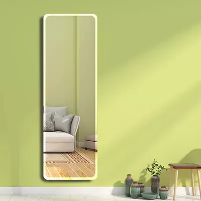 Bốn góc đục lỗ cố định tường gương cơ thể thay đồ gương phòng ngủ nhà vệ sinh phong cách châu Âu cửa hàng quần áo phù hợp gương - Gương
