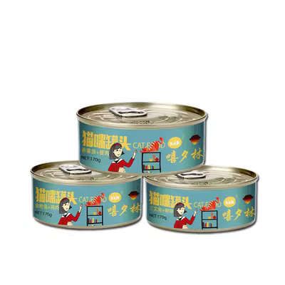 Mèo Xi Xi ăn vặt Mèo Thức ăn ướt Cá ngừ Cá hồi vào Mèo con Phổ biến Thịt trắng Thực phẩm đóng hộp 170g * 36 Lon - Đồ ăn nhẹ cho mèo