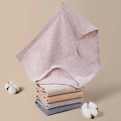~ Quần lót nữ cotton nguyên chất 4 lưng giữa của phụ nữ vải cotton thuần màu quần short sịp mập m. - Áo ngực cho con bú / Quần lót / Quần chăm sóc trước sinh
