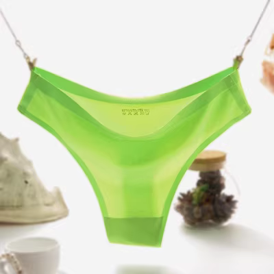 Thấp eo liền mạch thong sexy phụ nữ nóng quần lót họa tiết da báo của phụ nữ lụa mỏng và vô hình một mảnh - G-string