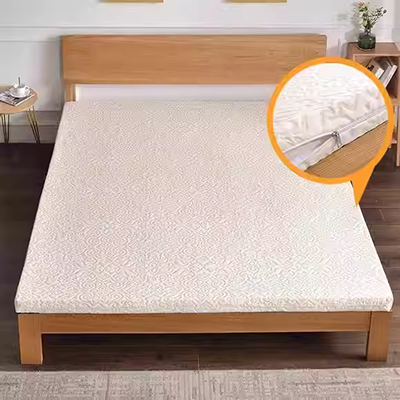 Nệm cao su bọc bảo vệ 7,5cm trải giường bao gồm tất cả bao gồm nệm cao su bao gồm loại dây kéo nệm mỏng giường lisa sáu mặt - Trang bị Covers