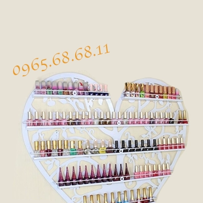 Mỹ phẩm hình trái tim phong cách châu Âu trưng bày kệ sắt rèn móng tay treo tường kệ móng tay cửa hàng sơn móng tay giá - Kệ / Tủ trưng bày