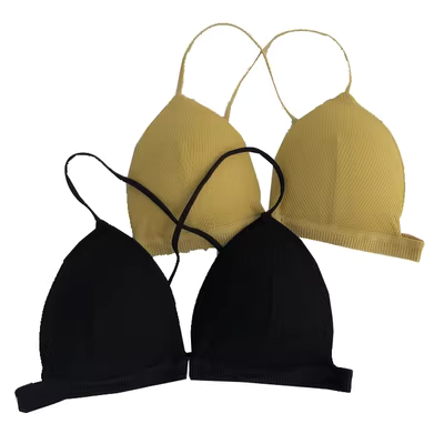 2019 mùa thu mới khóa trước không có vòng thép tập hợp áo ngực sinh viên màu đặc gợi cảm chéo đẹp lưng quấn ngực đồ lót nữ - Strapless Bras