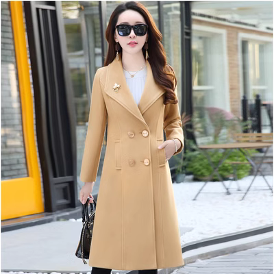 Áo khoác len mùa thu đông - Trung bình và dài Coat