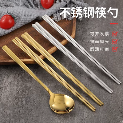 Bộ thìa đũa Hàn Quốc Nhà Hàn Quốc Hộp dao kéo cô gái trái tim dễ thương in kính chắn gió phù hợp với nhân viên văn phòng - Đồ ăn tối