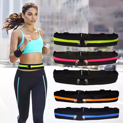 Túi thể thao ngoài trời kéo dài đa chức năng nam và nữ chạy túi chống thấm nước vô hình dây đai túi đựng điện thoại di động dung lượng lớn - Túi