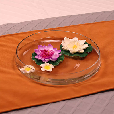 Mô phỏng sen đặt xiên miệng bình mô phỏng sen sen lá nhà đặt cá bể nước lily giả hoa chậu trang trí - Hoa nhân tạo / Cây / Trái cây