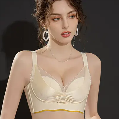 Sản phẩm mới Sabah Jasmine liền mảnh lưng đẹp sexy ren Âu Mỹ không dây Đồ lót nữ gom áo ngực điều chỉnh - Push Up Bras