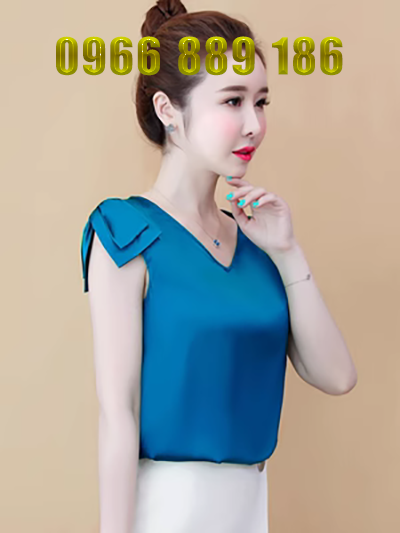 Satin top nữ 2020 hè nữ mới siêu tiên cao cấp nước ngoài nhỏ áo sơ mi thời trang khí chất không tay áo voan - Áo sơ mi chiffon ren