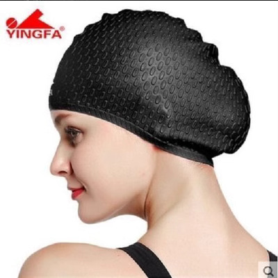 Bình thường của phụ nữ công chúa tóc ngắn không thấm nước mũ bơi nữ người lớn tóc dài quá khổ đầu dài tóc không thấm nước nóng mùa xuân đen - Mũ bơi