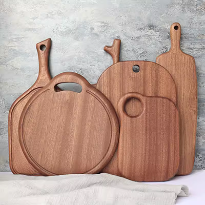 Cao cấp beech pizza khay khay gỗ bít tết bằng gỗ đĩa thớt cắt trái cây thớt trái cây nhà hình chữ nhật Nhật Bản - Tấm
