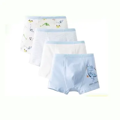 Quần sịp bé trai cotton 4 món, đồ lót trẻ em, quần đùi hoạt hình bé trai, đồ lót cho bé 1-10 tuổi - Quần áo lót