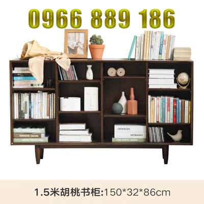 Gỗ thơm ngôn ngữ tủ sách gỗ rắn sàn đến trần tủ sách phòng khách nghiên cứu trưng bày tủ lưu trữ tủ hiện đại Bắc Âu tủ sách đơn giản - Buồng