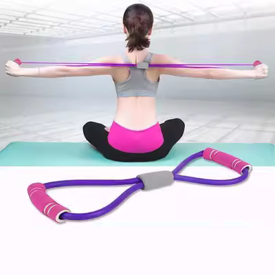 Dài đẹp lưng dài tập thể dục kéo giãn lưng phục hồi chức năng dài cao nam nữ tập thể dục mở eo với dây vai cổ dài - Vai tráng