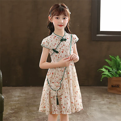 Váy cô gái mùa hè 2020 mới lưới màu đỏ quần áo trẻ em búp bê cổ áo kẻ sọc vest váy trẻ em phong cách phương tây váy cotton - Khác