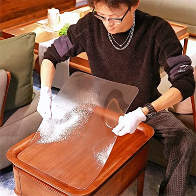 Màng chống mòn chân trường học, nội thất trong nhà, ghế câu cá, bảo vệ chân chống trượt, bọc chân bàn ăn vô hình, bọc nhựa bảo vệ bàn ăn - Khăn trải bàn