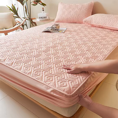 Giải thích về bọc nệm Bộ drap trải giường chống trượt làm ấm nhanh, bền, không co ngót, chống tĩnh điện, thấm mồ hôi Giường một mảnh mềm mại - Trang bị Covers
