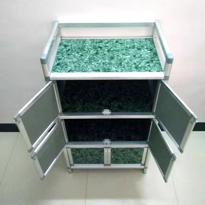 Tủ bếp đơn giản tủ bếp gas lưu trữ bên bàn bếp để đặt bát đĩa tủ bếp - Phòng bếp